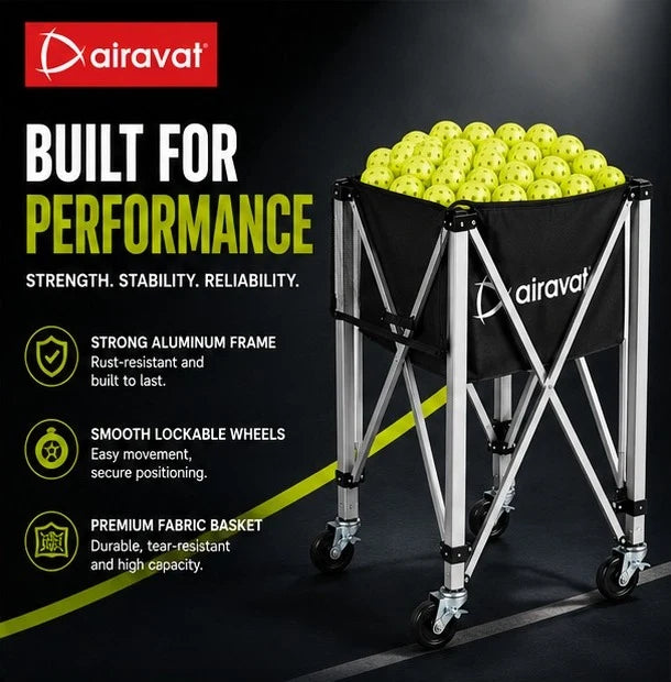 PICKLEBALL HOLDER/PICKLEBALL BALL CADDY/ PICKLEBALL HOPPER WITH WHEELS