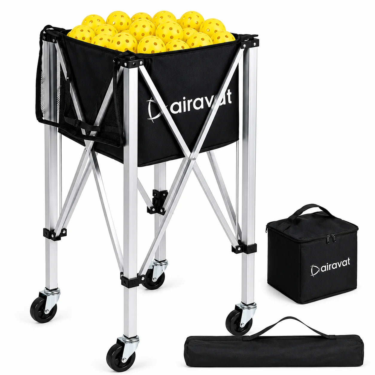 PICKLEBALL HOLDER/PICKLEBALL BALL CADDY/ PICKLEBALL HOPPER WITH WHEELS