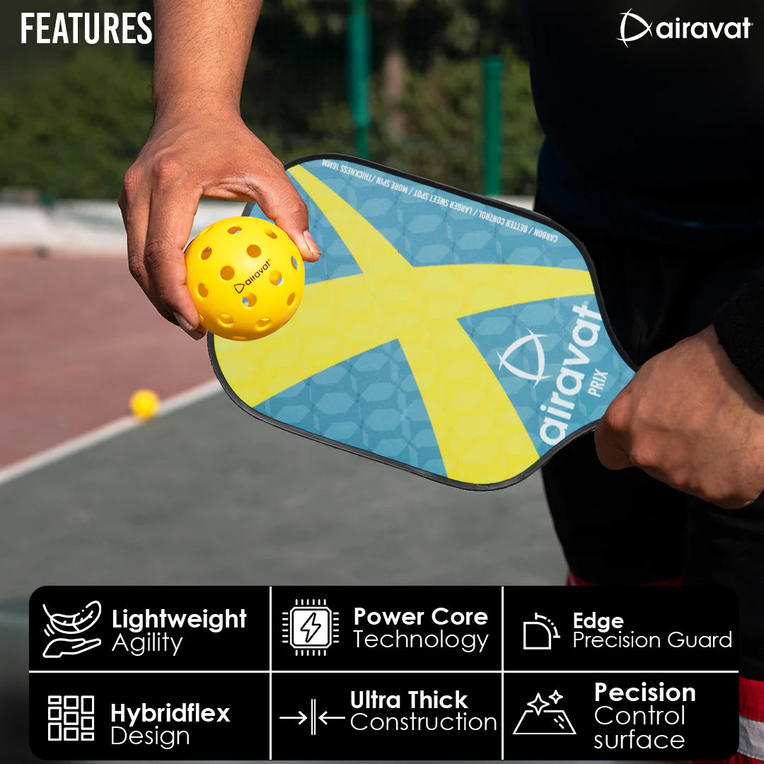 PRIX PICKLEBALL PADDLE - 7404 WITH BAG (LATEST EDITION) HOT THRUST