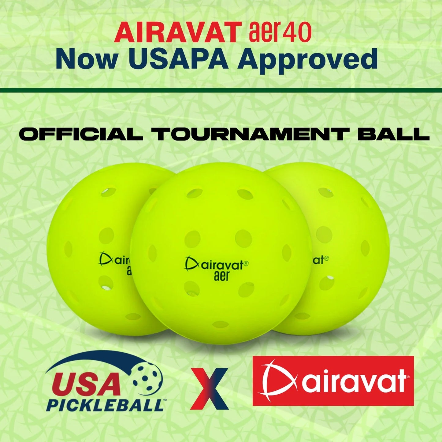 AER 40 PICKLEBALL - USAPA APPROVED (3 PCS SET)